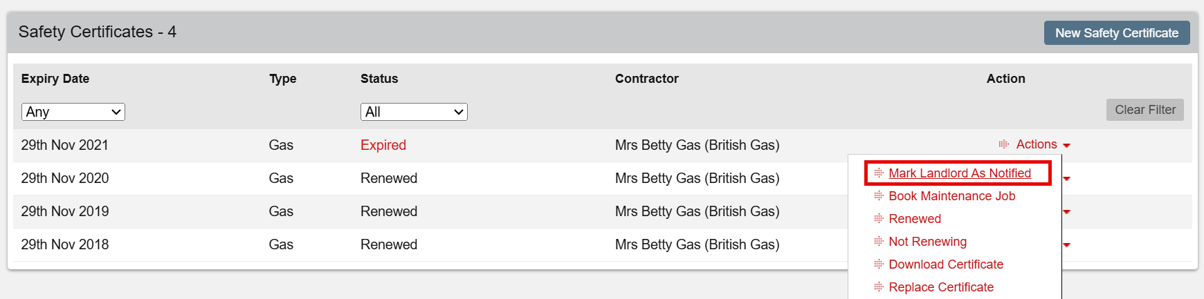Safety certificates - mark landlord as notified.png