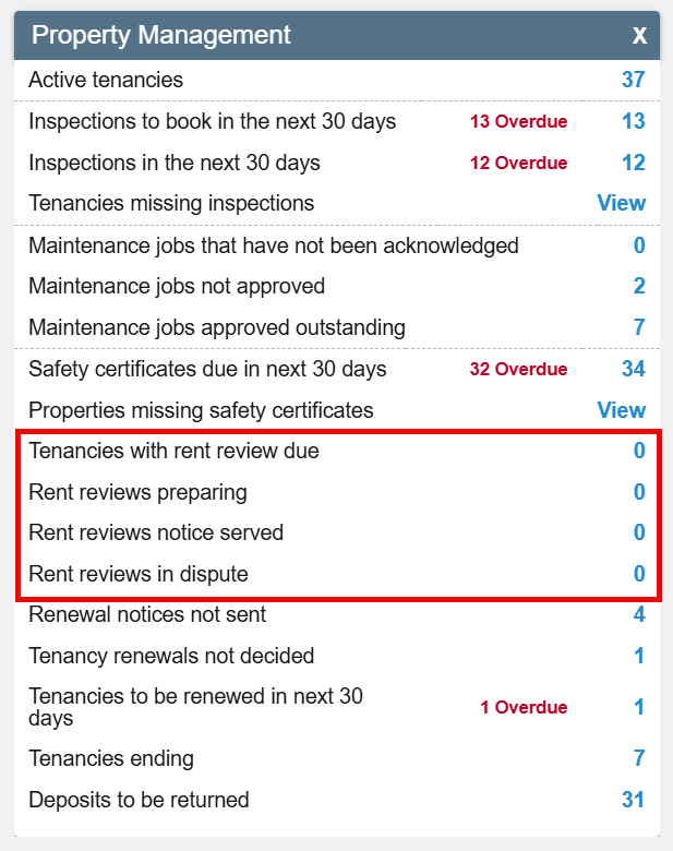 Rent review - Property Management dashboard section.png