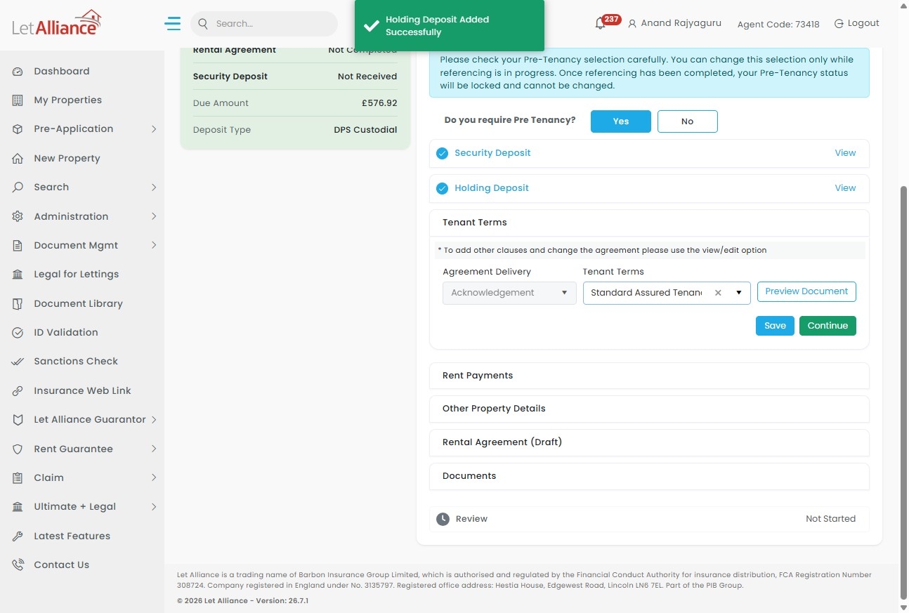 Configure the tenancy Tenant Terms.jpeg